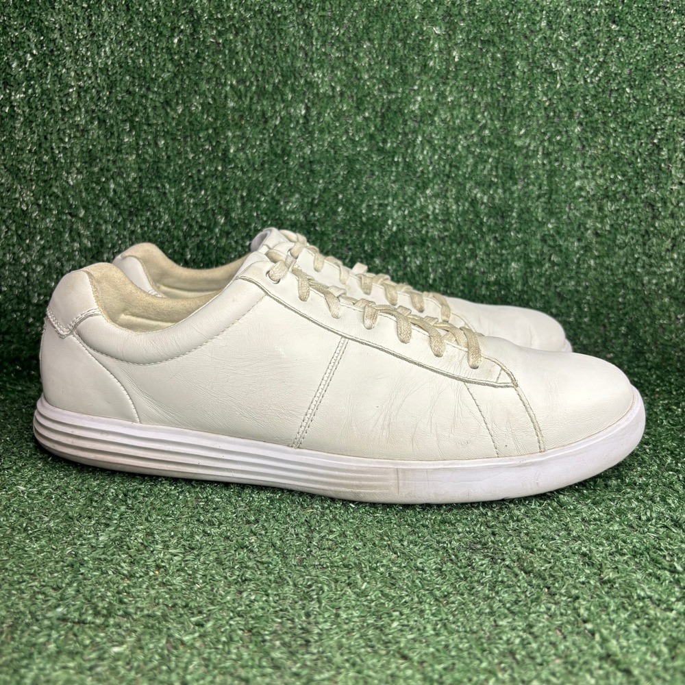 Cole Haan Grand Crosscourt Leather Lace Up Casual Sneaker White Shoes Mens 12‎ M